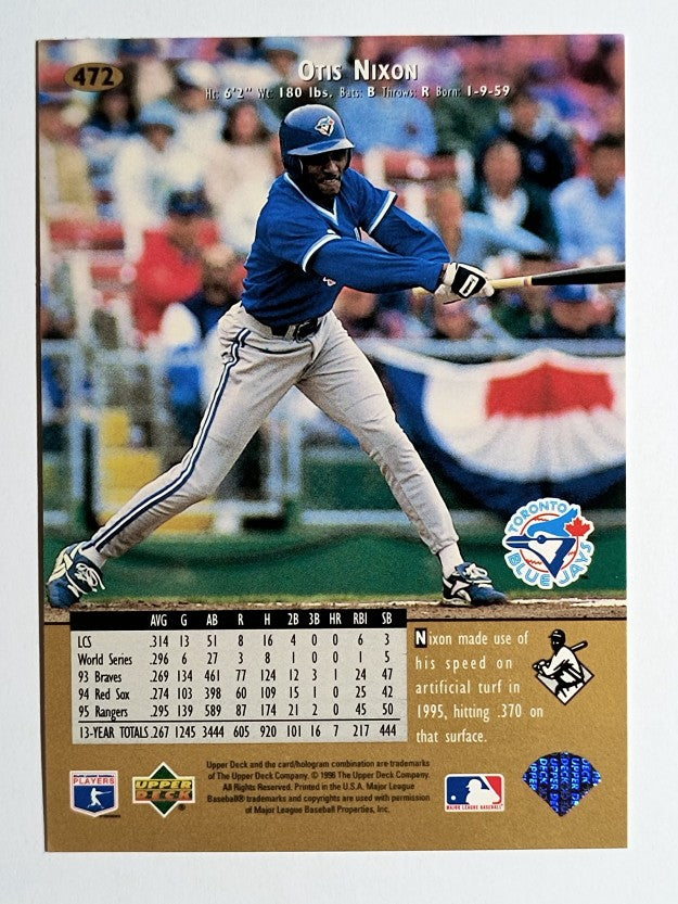 1996 Upper Deck #472 Otis Nixon