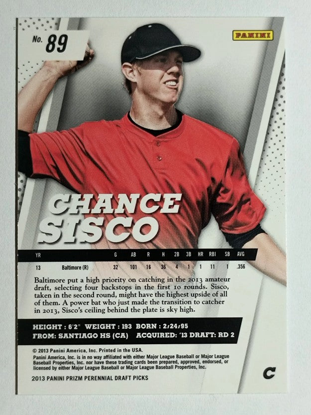 2013 Panini Prizm Perennial Draft Picks #89 Chance Sisco