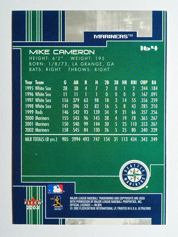 2003 Ultra #164 Mike Cameron