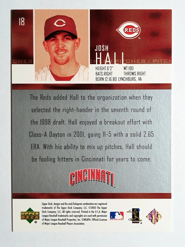 2004 Upper Deck #18 Josh Hall SR