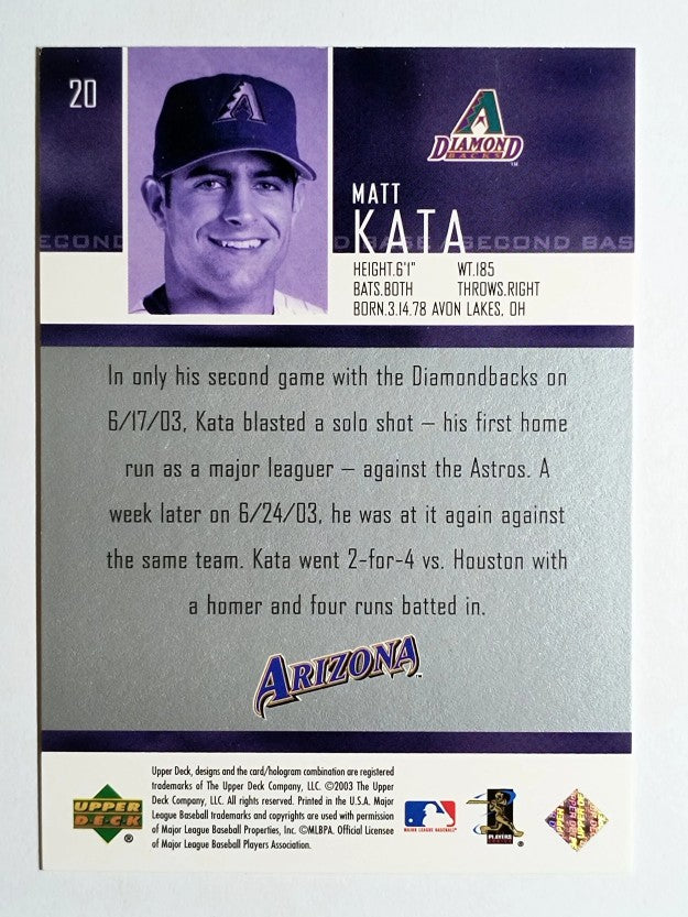 2004 Upper Deck #20 Matt Kata SR