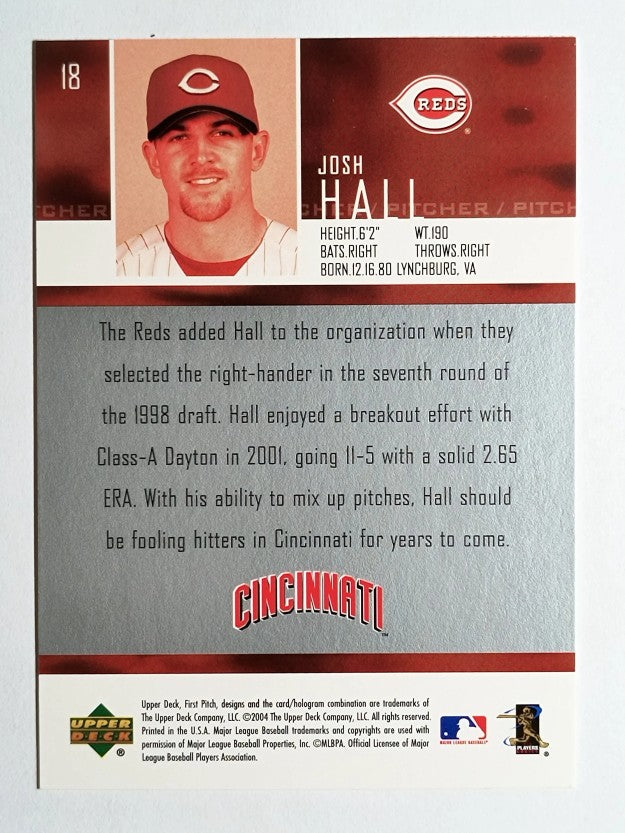 2004 Upper Deck First Pitch #18 Josh Hall SR