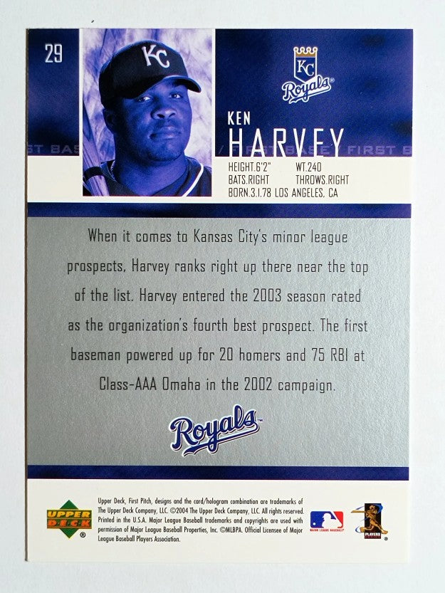 2004 Upper Deck First Pitch #29 Ken Harvey SR