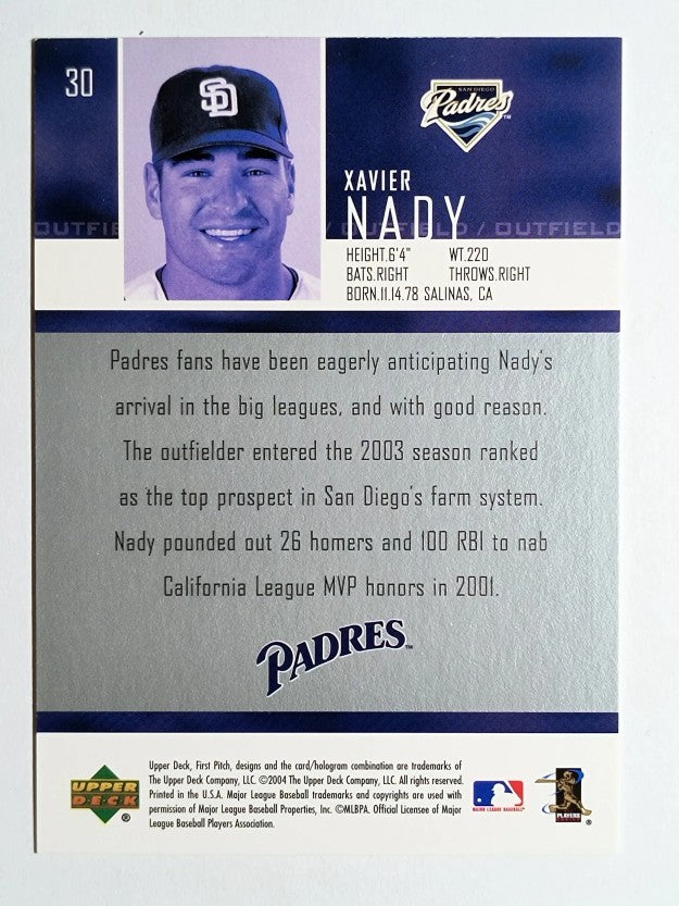 2004 Upper Deck First Pitch #30 Xavier Nady SR