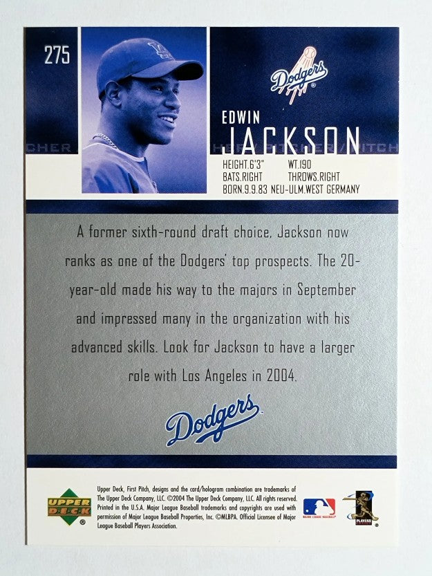 2004 Upper Deck First Pitch #275 Edwin Jackson SP