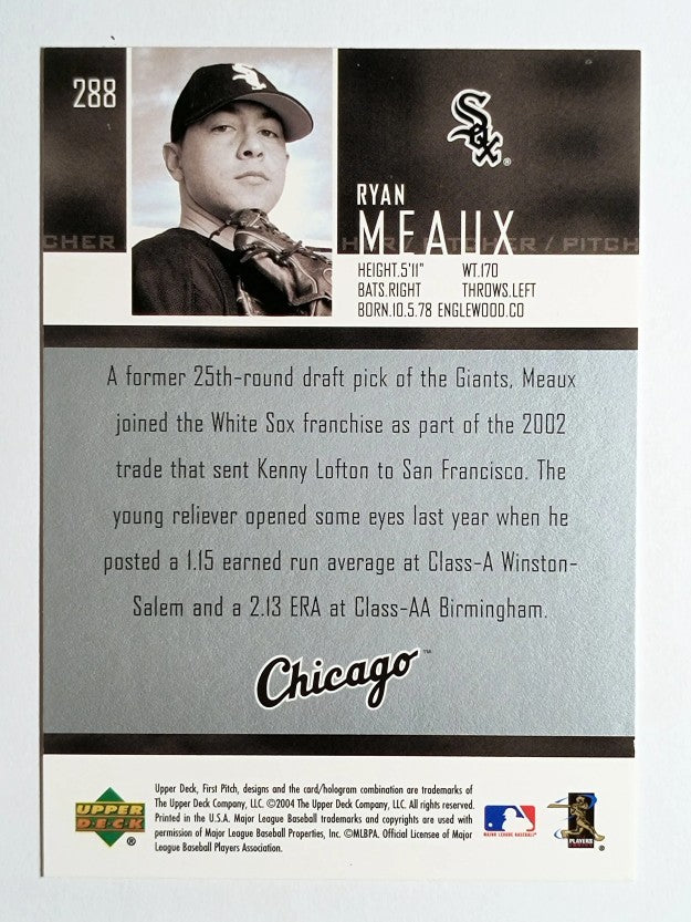 2004 Upper Deck First Pitch #288 Ryan Meaux SP RC