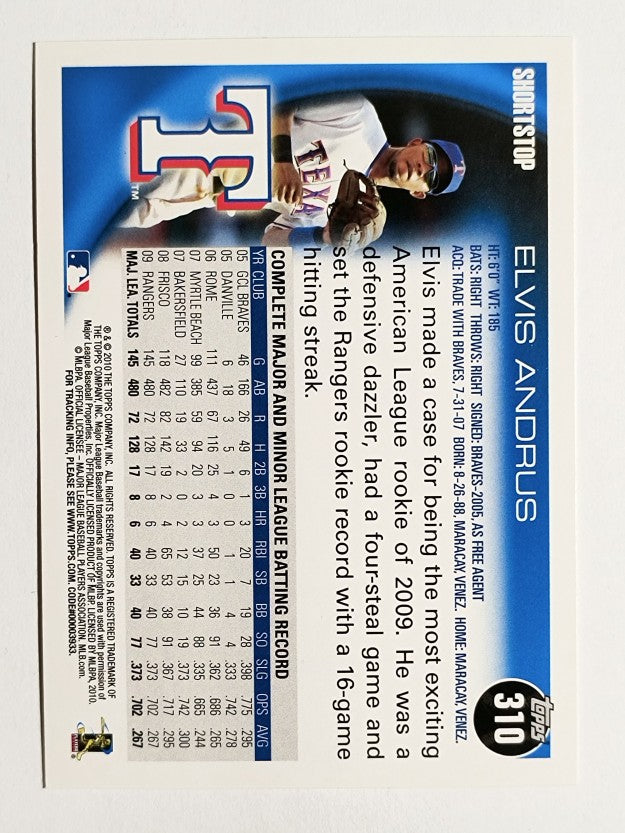 2010 Topps #310 Elvis Andrus