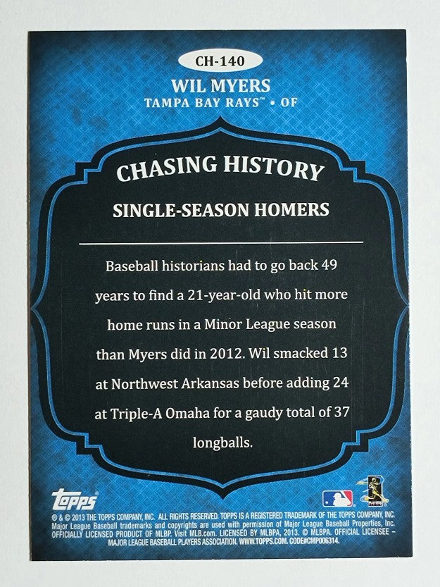 2013 Topps Chasing History #CH140 Wil Myers