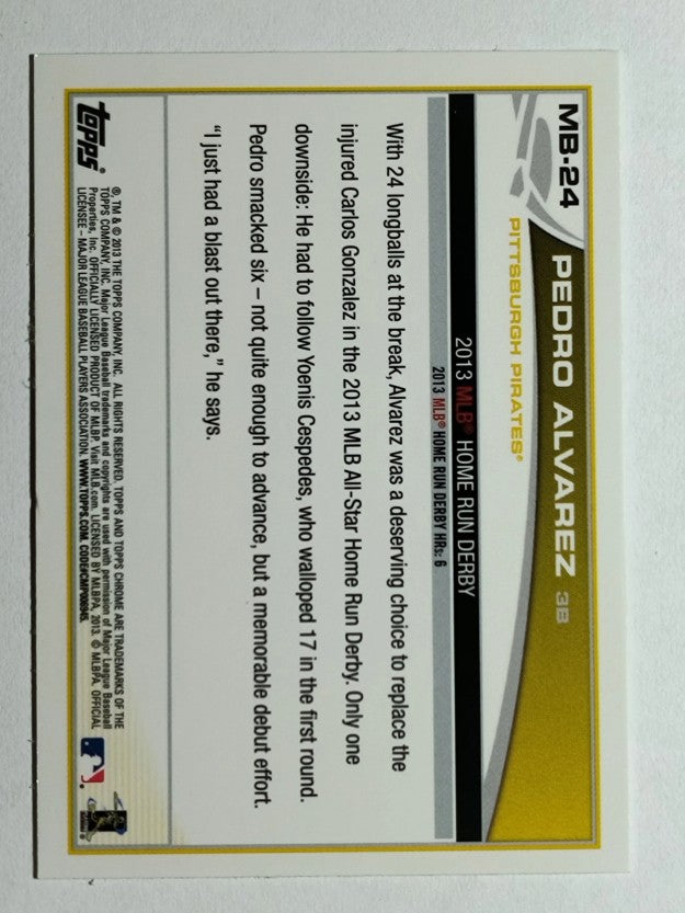 2013 Topps Chrome Update #MB24 Pedro Alvarez