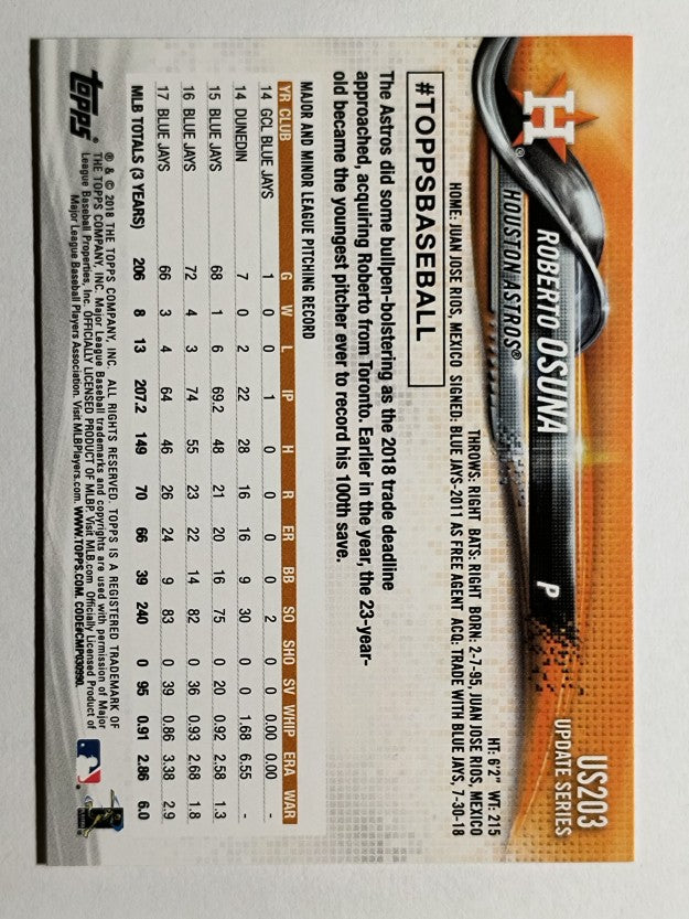 2018 Topps Update #US203 Roberto Osuna
