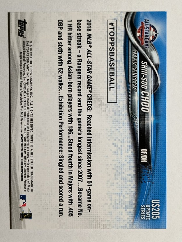 2018 Topps Update #US205 Shin-Soo Choo AS