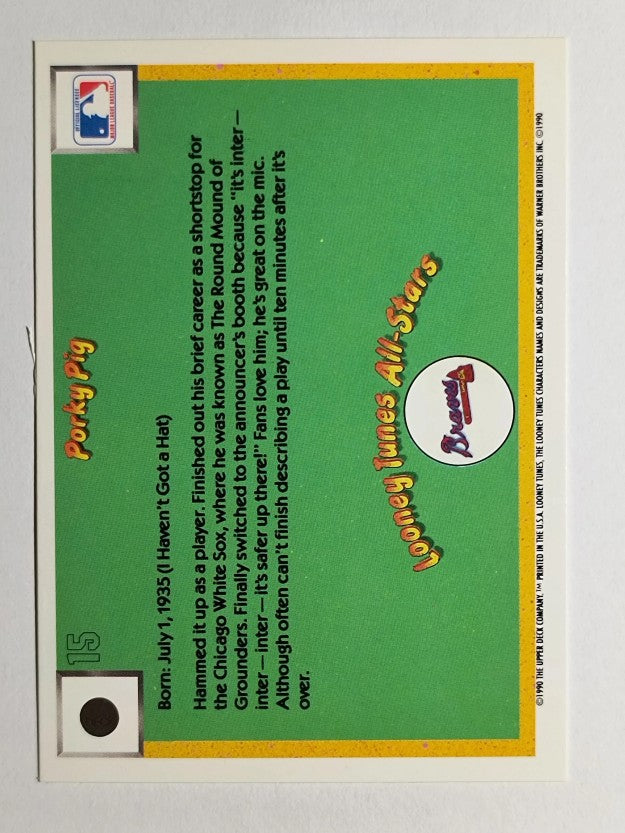 1990 Upper Deck Comic Ball #6 Porky Pig