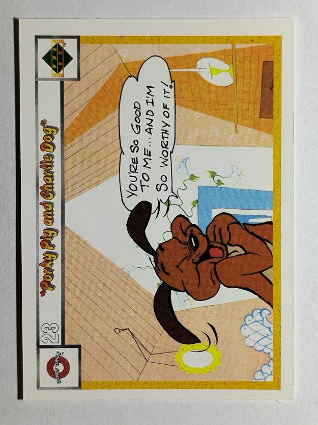 1990 Upper Deck Comic Ball #23 Porky Pig/Charlie the Dog