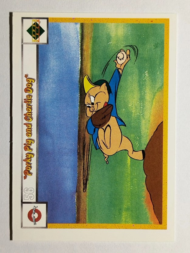 1990 Upper Deck Comic Ball #56 Porky Pig/Charlie the Dog