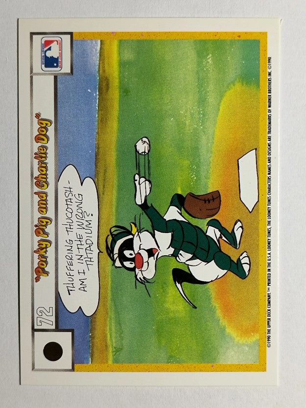 1990 Upper Deck Comic Ball #57 Porky Pig/Charlie the Dog