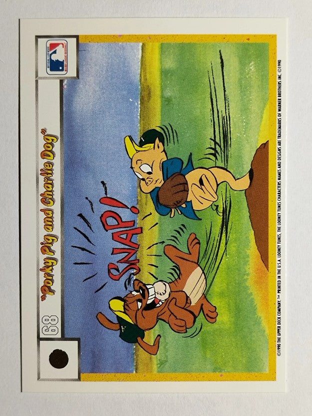 1990 Upper Deck Comic Ball #59 Porky Pig/Charlie the Dog