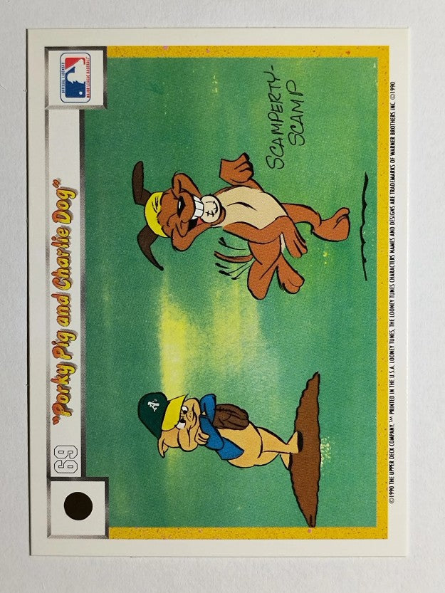 1990 Upper Deck Comic Ball #60 Porky Pig/Charlie the Dog
