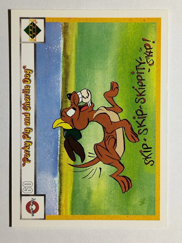 1990 Upper Deck Comic Ball #60 Porky Pig/Charlie the Dog