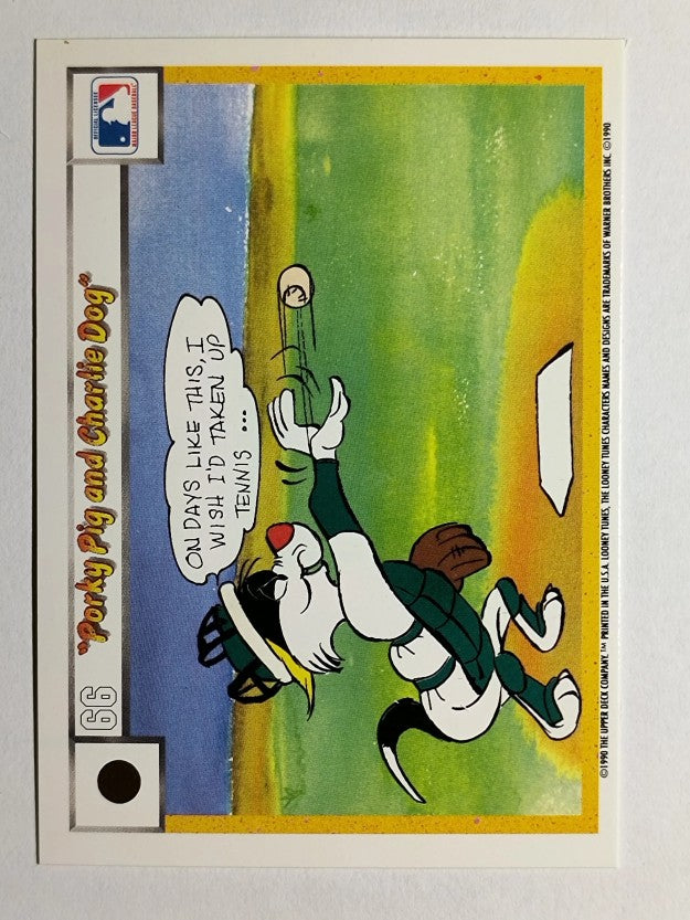 1990 Upper Deck Comic Ball #63 Porky Pig/Charlie the Dog