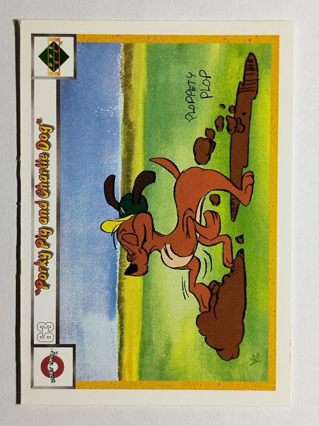 1990 Upper Deck Comic Ball #63 Porky Pig/Charlie the Dog