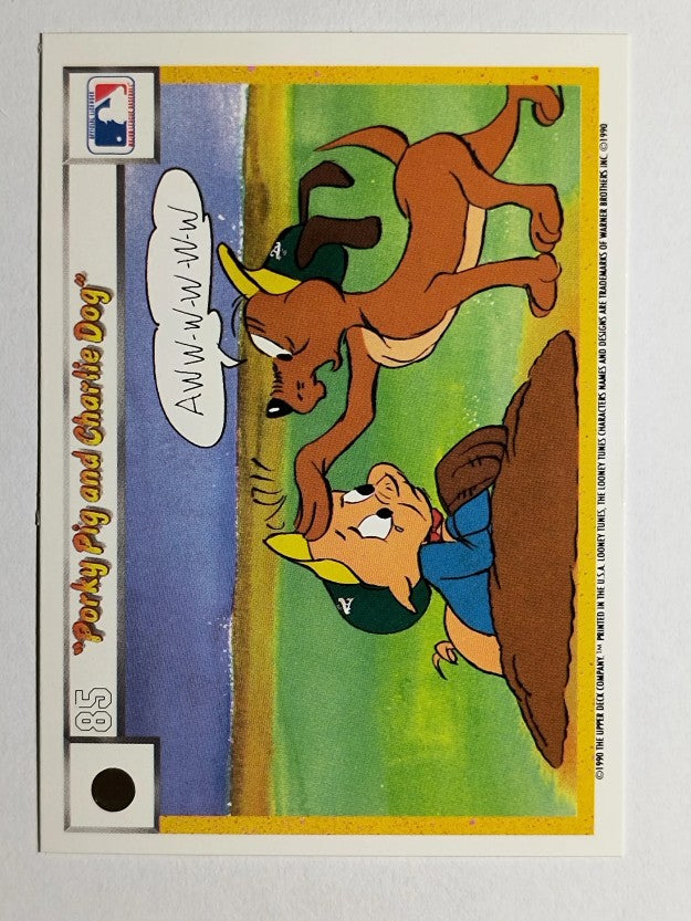 1990 Upper Deck Comic Ball #76 Porky Pig/Charlie the Dog