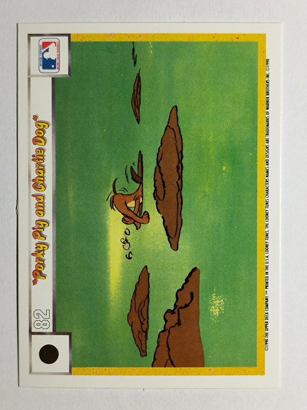 1990 Upper Deck Comic Ball #79 Porky Pig/Charlie the Dog