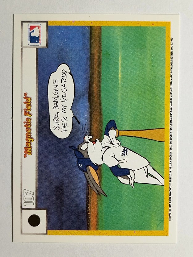 1990 Upper Deck Comic Ball #92 Porky Pig/Charlie the Dog/Magnetic Field