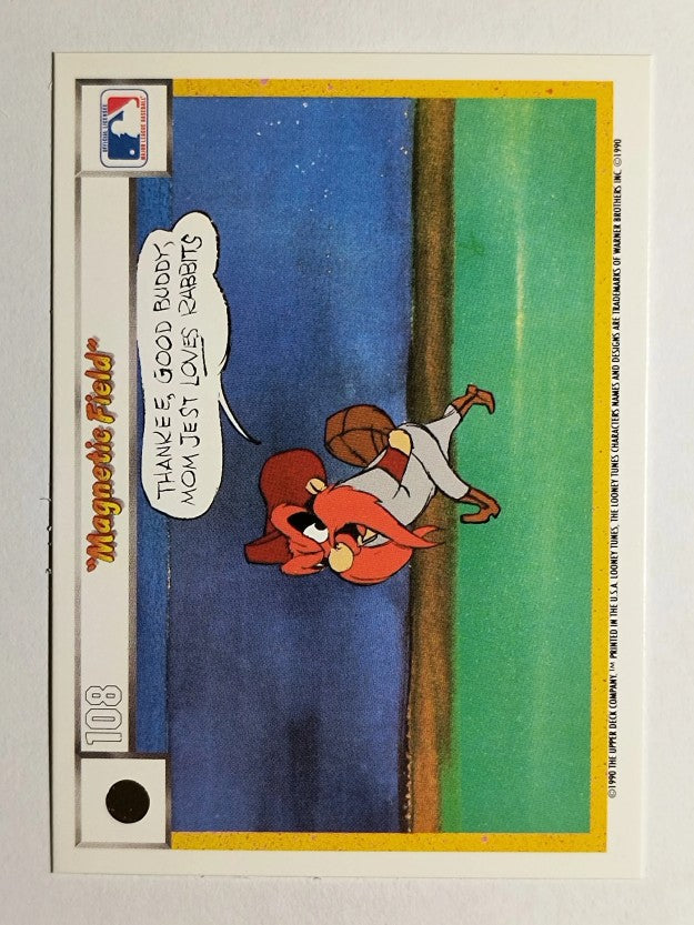 1990 Upper Deck Comic Ball #93 Porky Pig/Charlie the Dog/Magnetic Field