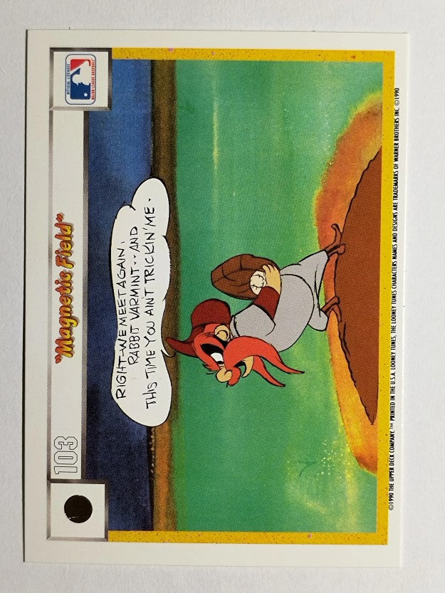 1990 Upper Deck Comic Ball #94 Porky Pig/Charlie the Dog/Magnetic Field