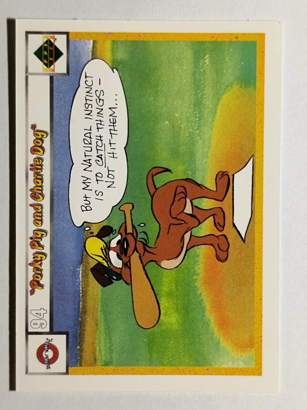 1990 Upper Deck Comic Ball #94 Porky Pig/Charlie the Dog/Magnetic Field