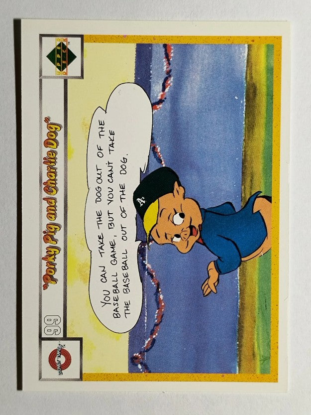1990 Upper Deck Comic Ball #99 Porky Pig/Charlie the Dog/Magnetic Field