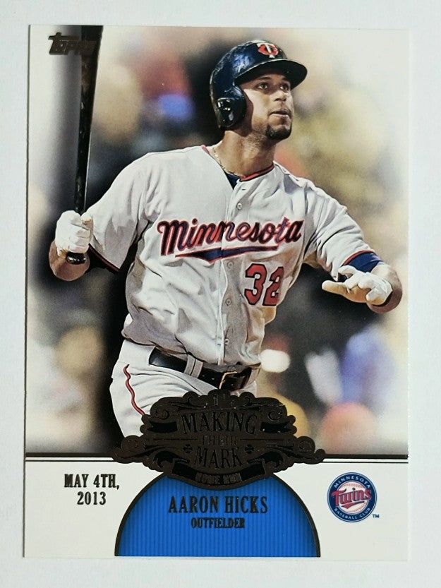 2013 Topps Making Their Mark #MM35 Aaron Hicks