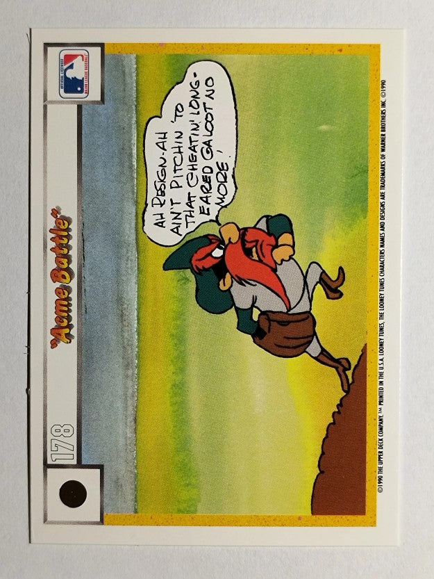 1990 Upper Deck Comic Ball #163 Swide, Swide/Acme Battle