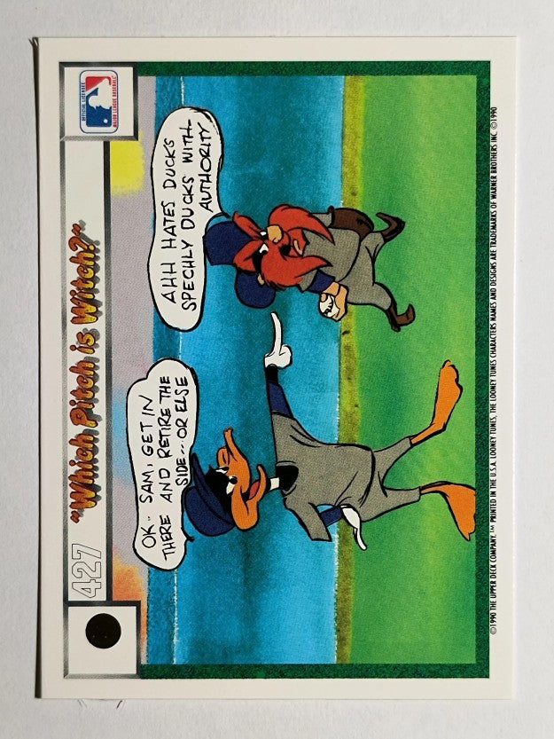 1990 Upper Deck Comic Ball #418 Hopalong Casualty/Which Pitch is Witch