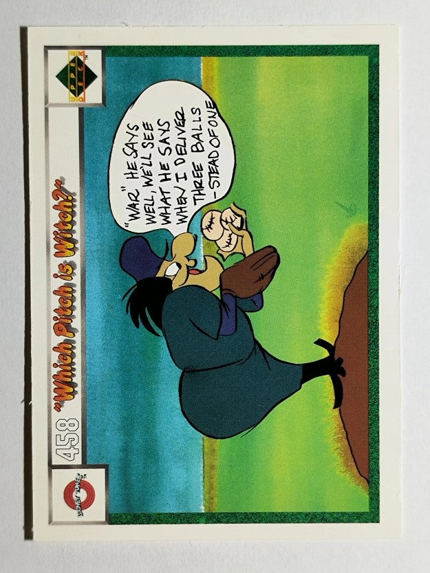 1990 Upper Deck Comic Ball #458 Which Pitch is Witch?
