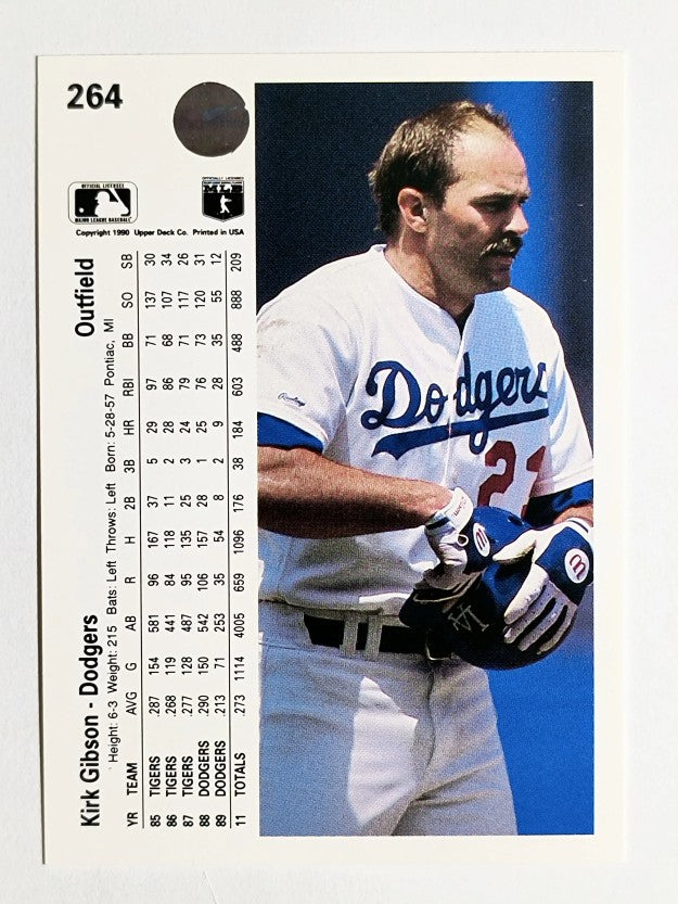 1990 Upper Deck #264 Kirk Gibson