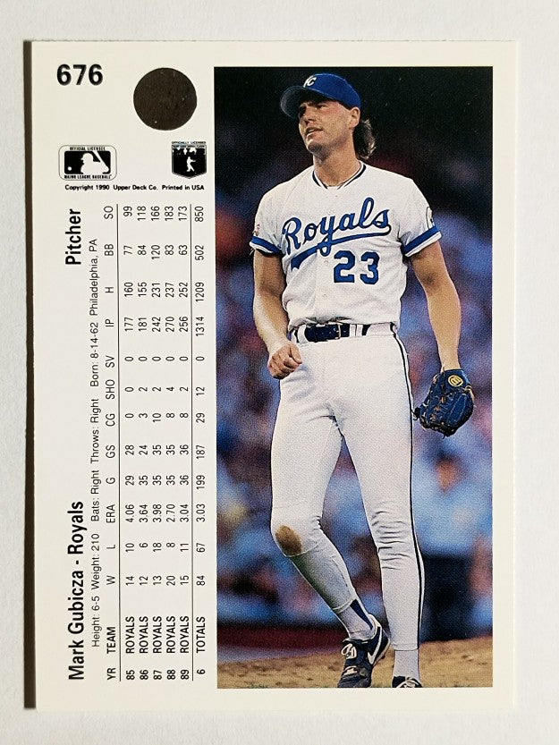1990 Upper Deck #676 Mark Gubicza