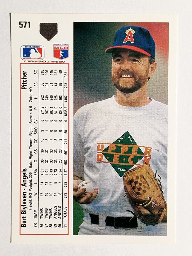 1991 Upper Deck #571 Bert Blyleven