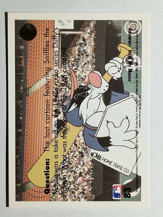1991 Upper Deck Comic Ball 2 #83 Batting Twoubles