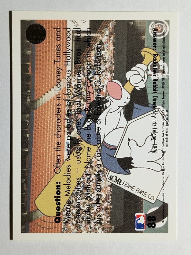 1991 Upper Deck Comic Ball 2 #88 Batting Twoubles