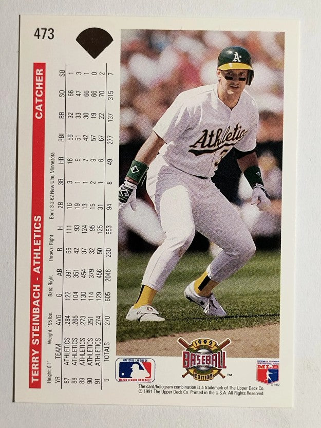 1992 Upper Deck #473 Terry Steinbach