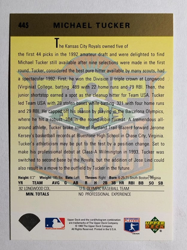 1993 Upper Deck #445 Michael Tucker