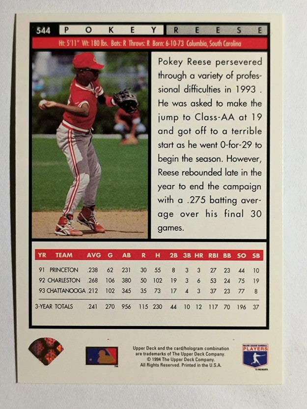 1994 Upper Deck #544 Pokey Reese