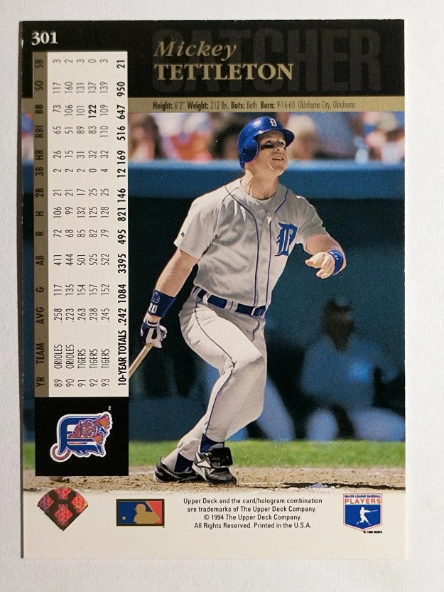 1994 Upper Deck Electric Diamond #301 Mickey Tettleton