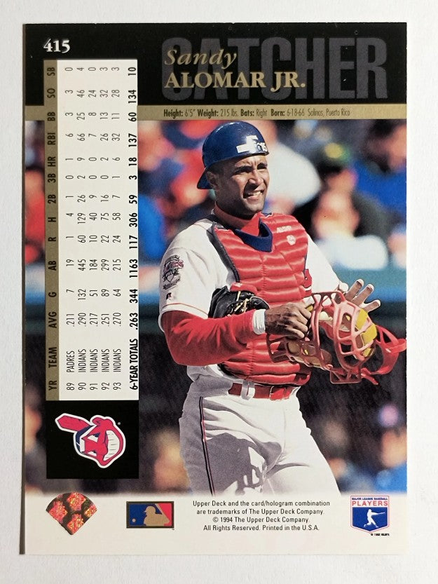 1994 Upper Deck Electric Diamond #415 Sandy Alomar Jr.
