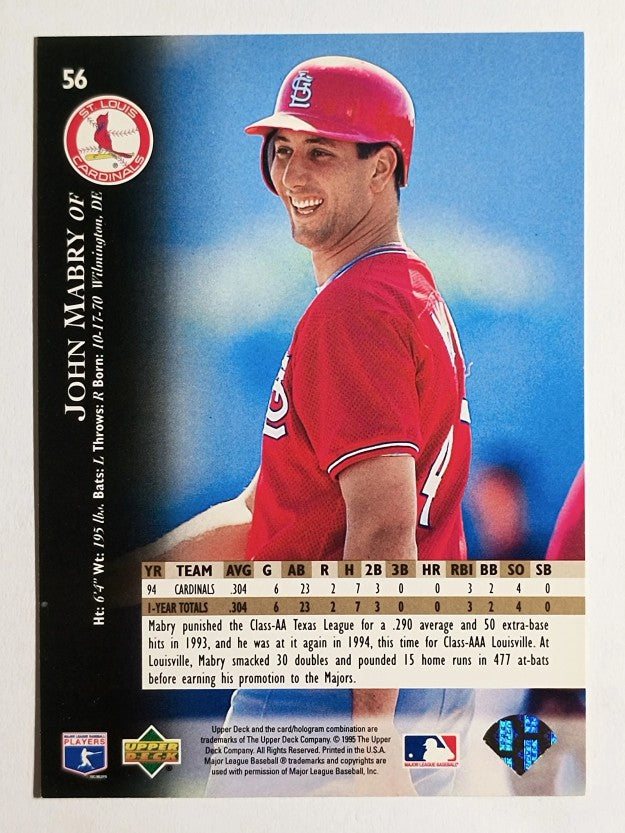 1995 Upper Deck #56 John Mabry