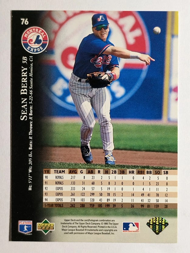 1995 Upper Deck #76 Sean Berry
