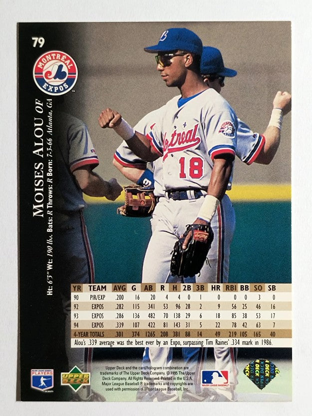 1995 Upper Deck #79 Moises Alou