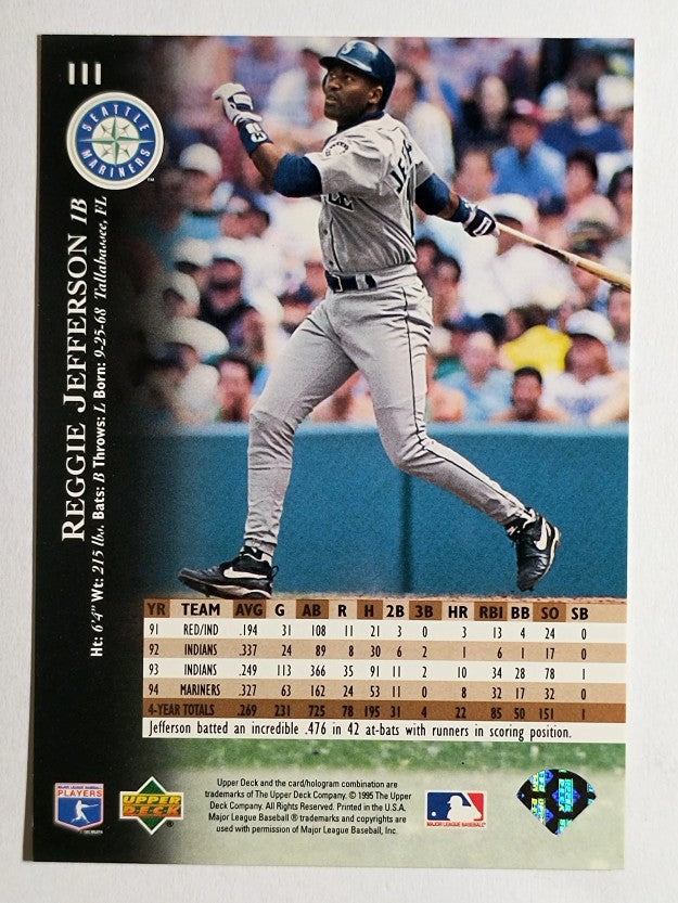 1995 Upper Deck #111 Reggie Jefferson