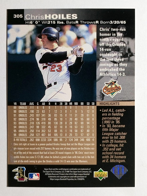 1997 Upper Deck #305 Chris Hoiles